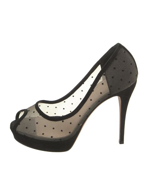 Christian Dior Polka Dot Print Pumps 